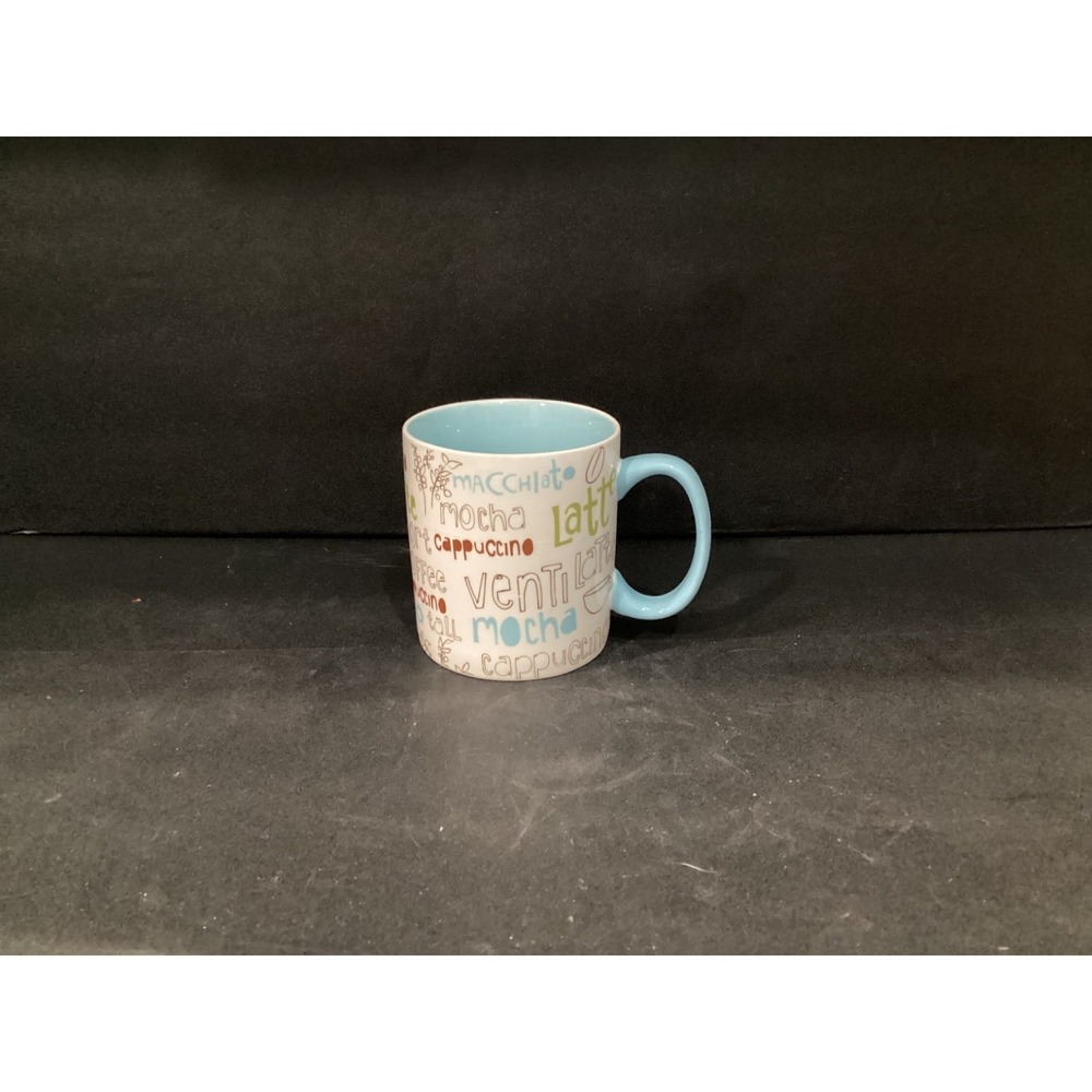2007 Starbucks Coffee Mug Cup Latte Mocha‎ Cappuccino Light Blue